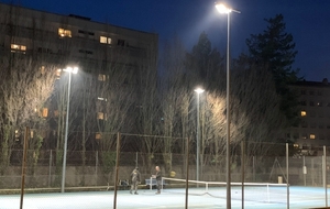 Février 2025, Courts 5 &amp; 6, éclairage Full Led