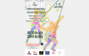 Tournoi Open Senior du 2 au 24 Juin 2022